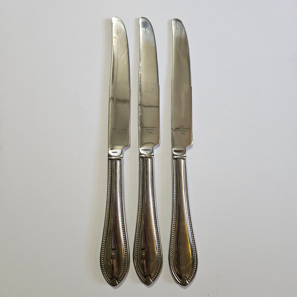 Reed & Barton Whitley Stainless Knives Set‎ of 3